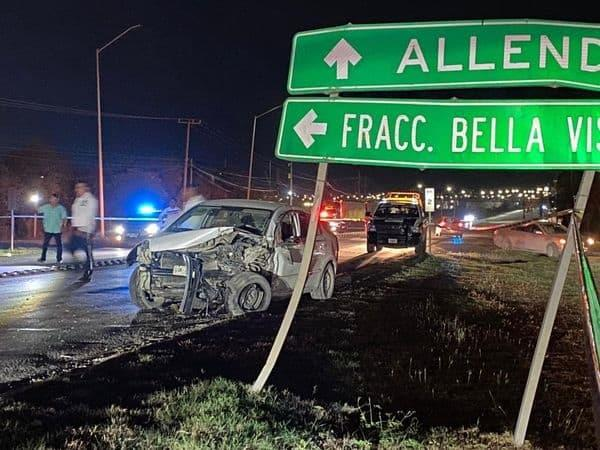 Mueren 2 tras choque frontal en Cadereyta